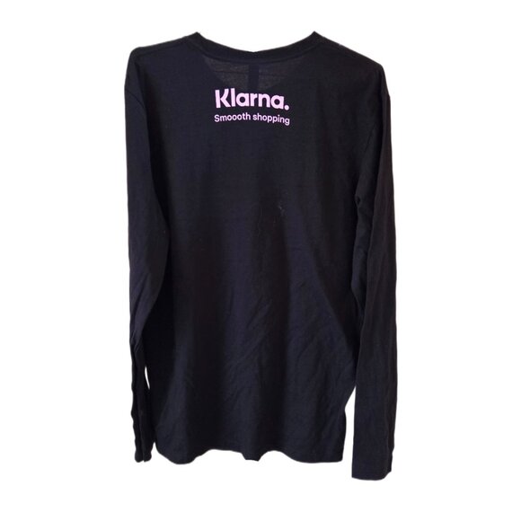 Next Level Apparel Men's 'Flight' Bulls Logo Black Long Sleeve T-Shirt - Picture 3 of 4